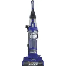 Midea America Corp NEU 188 — Eureka PowerSpeed NEU188 Upright Vacuum Cleaner - 1.06 gal - Bagless - Hose, Crevice Tool, Upholstery Tool, Pet Hair Tool, Filter, Upholstery Brush - 12.60 Cleaning Width - Carpet, Bare Floor, Tile Floor, Wooden Floor, Hard Floor - 18 ft Cable Length - 60 Hose Length - HEPA - Pet Hair Cleaning - AC Supply - 2 A - Blue, Black, Orange