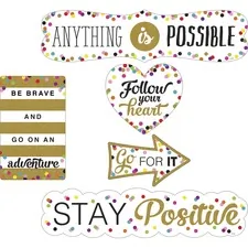 Teacher Created Resources TCR 77326 — Teacher Created Resources Confetti Positive Accents - Residue-free, Write on/Wipe off - Multicolor - 1 / Pack
