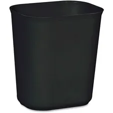 Rubbermaid RCP 254100BKCT — Rubbermaid Commercial 14 QT Fire Resistant Wastebasket - 3.50 gal Capacity - Yes - Scratch Resistant, Chip Resistant, Dent Resistant - 12.3 Height x 8.3 Width x 11.1 Depth - Fiberglass - Black - 6 / Carton