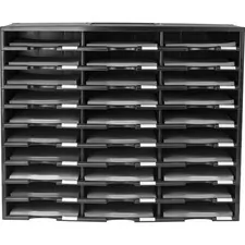 STOREX STX 61419U01C — Storex Stackable Literature Sorter - 15000 x Sheet - 30 Compartment(s) - 9.50 x 12 - 25.5 Height x 14.1 Width31.4 Length - Plastic - 1 Each