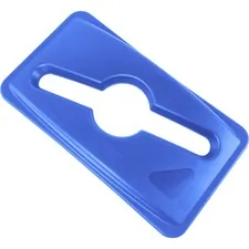 Rubbermaid RCP 1788372CT — Rubbermaid Commercial Slim Jim Mixed Recycling Lid - 4 / Carton - Blue