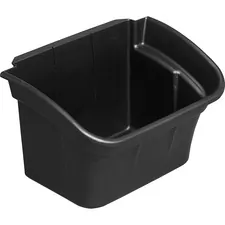 Rubbermaid RCP 335488BLACT — Rubbermaid Commercial Utility Cart 4-gallon Bin - 17 Width x 12.5 Depth x 10.5 Height - Black