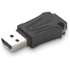 VERBATIM 70058 — Verbatim 64GB ToughMAX USB Flash Drive - 64 GB - USB 2.0 - Black - Lifetime Warranty - 1 Each