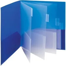 SMEAD MANUFACTURING CO. SMD 89204 — Smead Letter Pocket Folder - 8 1/2 x 11 - 10 Pocket(s) - Polypropylene - Dark Blue, Teal - 2 / Pack