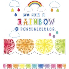 Carson CDP 110416 - Carson Dellosa Education Rainbow Message Bulletin Board Set 
