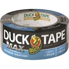 Shurtech DUC 241635 — Duck MAX Strength Weather Duct Tape - 20 yd Length x 1.88 Width - 1 Each - Silver