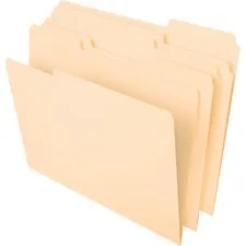 TOPS BUSINESS FORMS PFX 86413 — Pendaflex 1/3 Tab Cut Letter Expanding File - 8 1/2 x 11 - 3/4 Expansion - Assorted Position Tab Position - Manila - 50 / Box