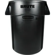 Rubbermaid RCP 264360BKCT — Rubbermaid Commercial Brute 44-gallon Vented Container - 44 gal Capacity - Heavy Duty, Tear Resistant, Damage Resistant, Durable, Fade Resistant, Crack Resistant, Warp Resistant, Water Resistant, Handle - Black - 4 / Carton