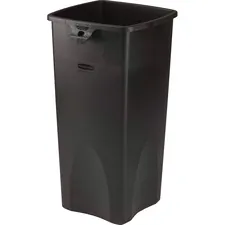 Rubbermaid RCP 356988BKCT — Rubbermaid Commercial Untouchable Square Container - 23 gal Capacity - Square - Durable, Crack Resistant - 30.9 Height x 15.5 Width x 16.5 Depth - Plastic - Black - 4 / Carton