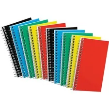 TOPS BUSINESS FORMS TOP 25095BD — TOPS Sidebound Memo Book - 50 Sheets - Wire Bound - 5 x 3 - White Paper - Assorted Cover - Pressboard Cover - Mediumweight, Rigid, Flexible - 10 / Bundle