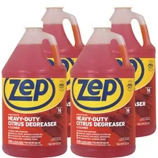 ZEP INC. ZPE ZUCIT128CT — Zep Commercial Heavy-Duty Citrus Degreaser - Concentrate Liquid - 128 fl oz (4 quart) - 4 / Carton - Orange