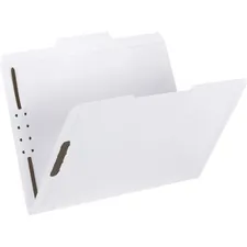 SMEAD MANUFACTURING CO. SMD 12840 — Smead 1/3 Tab Cut Letter Recycled Fastener Folder - 8 1/2 x 11 - 3/4 Expansion - 2 x Prong K Style Fastener(s) - 2 Fastener Capacity - Assorted Position Tab Position - Stock - White - 50 / Box