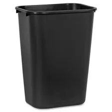 Rubbermaid RCP 295700BKCT — Rubbermaid Commercial Deskside Wastebasket - 10.25 gal Capacity - Rectangular - Dent Resistant, Rust Resistant, Chip Resistant, Durable, Easy to Clean - 20 Height x 11 Width x 15.3 Depth - Plastic - Black - 12 / Carton