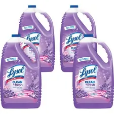RECKITT BENCKISER RAC 88786CT — Lysol Clean/Fresh Lavender Cleaner - Liquid - 144 fl oz (4.5 quart) - Clean & Fresh Lavender Orchid Scent - 4 / Carton - Purple