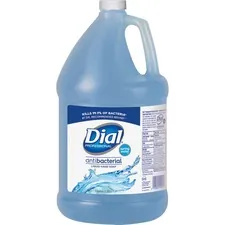 DIAL DIA 15926 — Dial Moisturizing Liquid Hand Soap - Spring Water Scent - 1 gal (3.8 L) - Kill Germs - Hand - Blue - 1 Each