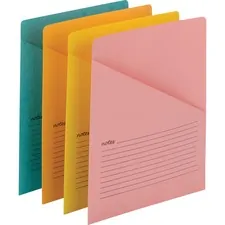 SMEAD MANUFACTURING CO. SMD 75427 — Smead Organized Up Recycled File Jacket - Aqua, Goldenrod, Pink, Yellow - 10% Recycled - 12 / Pack