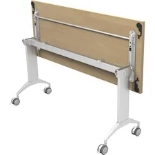 SpecialT SCT SPLINKFT2472 — Special-T Link 72 Table Flip Base - Metallic Silver Flip Base - 27.75 Height x 17.50 Width - Assembly Required