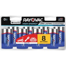 Spectrum RAY 8138LK - Rayovac Alkaline D Batteries - For Toy, Flashlight, LED Ligh