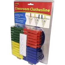 Teacher Created Resources TCR 62449 — Teacher Created Resources Classroom Clothesline - Classroom, Display, Decoration - 2.30Height x 7.70Width x 10.80Length - 1 / Pack - Multi