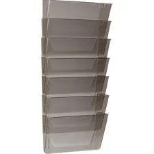 STOREX STX 70260U01C — Storex Stacking Wall Pocket Set - 7 Height x 4 Width13 Length - Stackable - Plastic - 7 / Set