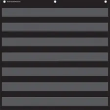 Teacher Created Resources TCR 20740 - Teacher Created Resources Black 7 Pocket Chart - ThemeSubjec