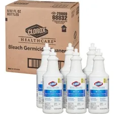 CLOROX CLO 68832CT — Clorox Healthcare Bleach Germicidal Cleaner - Ready-To-Use - 32 fl oz (1 quart) - 6 / Carton - White