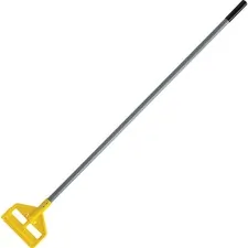 Rubbermaid RCP H145CT — Rubbermaid Commercial Invader 54 Wet Mop Handle - 54 Length - Yellow - Fiberglass - 12 / Carton