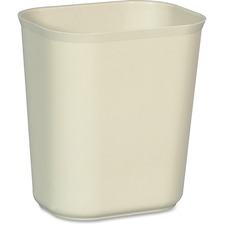 Rubbermaid RCP 254100BEIGCT - Rubbermaid Commercial 14Q Fire Resistant Wastebasket - 3.50 