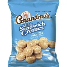 QUAKER OATS COMPANY QKR 45096 - Quaker Oats Grandmas Vanilla Mini Cookie Cremes - Vanilla - 