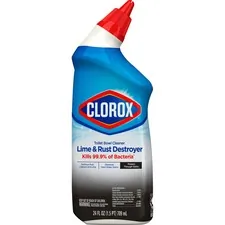 CLOROX CLO 00275CT — Clorox Toilet Bowl Cleaner Lime & Rust Destroyer - (Package May Vary) - Liquid - 24 fl oz (0.8 quart) - 12 / Carton - Clear