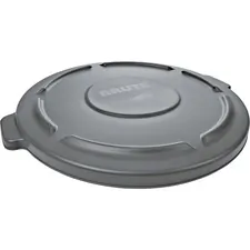 Rubbermaid RCP 263100GYCT — Rubbermaid Commercial Brute 32G Container Flat Lid - Flat - Plastic - 6 / Carton - Gray
