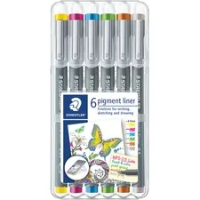 STAEDTLER MARS GMBH STD 30805S2SB6 - Staedtler Pigment Liner 308 - Fine Pen Point - 0.5 mm Pen Po