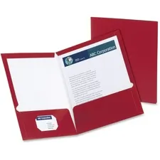 TOPS BUSINESS FORMS OXF 51718 — Oxford Letter Pocket Folder - 8 1/2 x 11 - 2 Pocket(s) - Crimson Red - 25 / Box