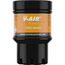 Vectair Systems Ltd VTS SOLIDCIT — Vectair Systems V-Air MVP Dispenser Fragrance Refill - Spray - 6000 ft? - Mango - 60 Day - 6 / Carton - Odor Neutralizer
