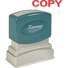 SHACHIHATA INC. U.S.A. XST 1359 — Xstamper COPY Title Stamps - Message Stamp - COPY - 0.50 Impression Width x 1.62 Impression Length - 100000 Impression(s) - Red - Recycled - 1 Each