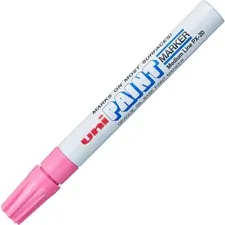 UNIBALL UBC 63611 — uni-ball Uni-Paint PX-20 Oil-Based Medium Point Marker - Medium Marker Point - Pink Oil Based Ink - White Barrel - 1 Each