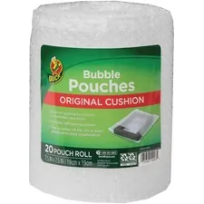 Shurtech DUC 285741 — Duck Bubble Pouch Mailers - 7.50 Width - Self-sealing, Moisture Proof, Easy to Use - Clear