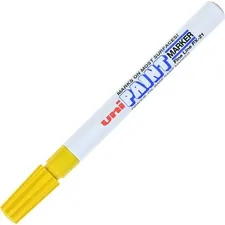 UNIBALL UBC 63705 — uni-ball Uni-Paint PX-21 Oil-Based Fine Point Marker - Fine Marker Point - Yellow Oil Based Ink - 1 Each