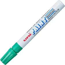 UNIBALL UBC 63604 — uni-ball Uni-Paint PX-20 Oil-Based Medium Point Marker - Medium Marker Point - Green Oil Based Ink - White Barrel - 1 Each