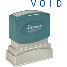SHACHIHATA INC. U.S.A. XST 1117 — Xstamper VOID One Color Title Stamp - Message Stamp - VOID - 0.50 Impression Width x 1.63 Impression Length - 100000 Impression(s) - Blue - Recycled - 1 Each