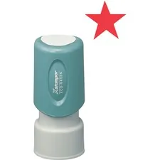 SHACHIHATA INC. U.S.A. XST 11309 — Xstamper Pre-Inked Star Shape Stamp - Design Stamp - STAR - 0.63 Impression Diameter - Red - Plastic Cap - Recycled - 1 Each
