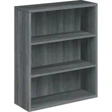 HON COMPANY HON 105533LS1 — HON 10500 Series Bookcase - 36 x 13.1 x 43.4 , 1.1 End Panel, 1.1 Bottom Shelf, 1.1 Top - 3 Shelve(s) - Square Edge - Material: Wood, Laminate - Finish: Sterling Ash Laminate