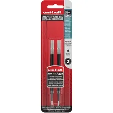 UNIBALL UBC 70161 — uni-ball 207 Plus Gel Rollerball Pen Refills - 0.70 mm Point - Black Ink - Super Ink, Water Resistant, Fade Resistant, Fraud Resistant - 2 / Pack