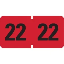 SMEAD MANUFACTURING CO. SMD 68322 — Smead ETYJ Color-Coded Year Labels - 2022 - 1 1/2 x 3/4 Length - Rectangle - Red - 500 / Roll