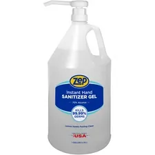ZEP INC. ZPE 355825 — Zep Hand Sanitizer Gel - Clean Scent - 1 gal (3.8 L) - Pump Dispenser - Kill Germs - Hand - Clear - Residue-free - 1 Each