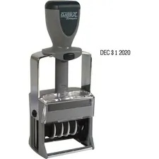 SHACHIHATA INC. U.S.A. XST 40150 — Xstamper 10-Year Self-Inking Line Dater - Date Stamp - Black - Plastic, Metal Frame - 1 Each