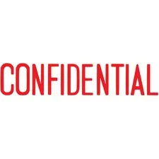 SHACHIHATA INC. U.S.A. XST 1130 — Xstamper CONFIDENTIAL Title Stamp - Message Stamp - CONFIDENTIAL - 0.50 Impression Width x 1.63 Impression Length - 100000 Impression(s) - Red - Recycled - 1 Each