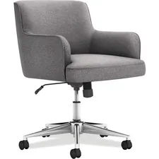 HON COMPANY HON VL232GRY01 — HON Matter Multipurpose Chair - 5-star Base - Chrome, Light Gray - Fabric - 1 Each