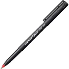 UNIBALL UBC 60042 — uni-ball Onyx Rollerball Pens - Micro Pen Point - 0.5 mm Pen Point Size - Red - Metal Tip - 12 / Dozen