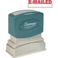 SHACHIHATA INC. U.S.A. XST 1650 — Xstamper E-MAILED Window Title Stamp - Message Stamp - E-MAILED - 0.50 Impression Width x 1.62 Impression Length - 100000 Impression(s) - Red - Recycled - 1 Each
